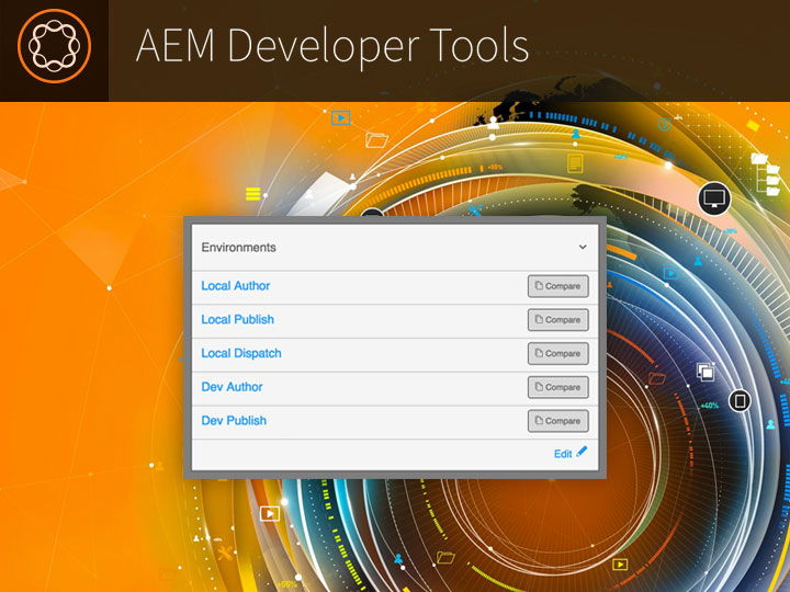 AEM browser extensions screenshot